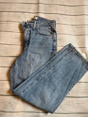 Madewell Curvy Vintage Straight Blue Denim Jeans